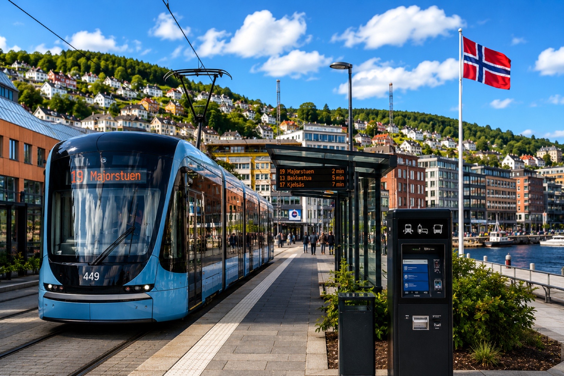 Tramwaj w Norwegii – punktualny transport publiczny i cisza w komunikacji miejskiej